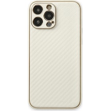 Hnrlıshp Newface Apple iPhone Uyumlu  13 Pro Max Kılıf Coco Karbon Silikon - Beyaz