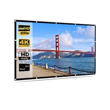 Jeehugo 92 İnç 16:9 Yüklenebilir Seyahat Tipi Yumuşak Projeksiyon Ekranı - Sinema Ve Toplantılar İçin Optimal Görüntü