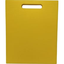 Türkay 32.5x26.5x2 Cm Saplı Polietilen Kesme Tahtası Kesim Levhası Sarı 1145