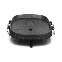 Pişirme Tavası Kare Izgara Tava Siyah Kore Barbekü Açık Hava Barbekü Xz Siyah