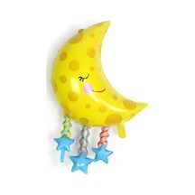 Yıldızlı Ay Folyo Balon 89 Cm