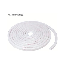 Chuangyinshop Beyaz 7x8mm Ses Yalıtım Kapı Pencere Kendinden Yapışkanlı Conta Şeridi Beyaz