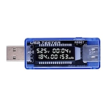 Cep Telefonu Şarj Test Kontrol Cihazı Pil Durumu Kapasite Akımı Usb Çıkışı Ölçer