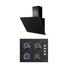 Kumtel KO-40 TAHDF - DA6-833 Siyah Ankastre Set