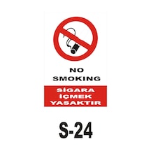 Pvc Dekota Uyarı - Ikaz Levhası No Smoking Sigara Içmek Yasaktır