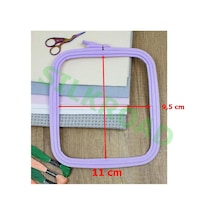 Nurge No:1 Lila Plastik Kare Kasnak - No1: 95mm X 110mm
