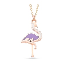 Gümüş Flamingo Kadın Kolye Gümüş Flamingo Kadın Kolye