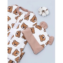 Allbaby Fermuarlı Şapkalı Kundak-kalyon 311220535 Kahverengi