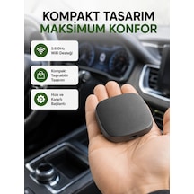 Mey İthalat Android Auto Kablosuz Dönüştürücü Hızlı Eşleşme Ve Sesli Asistan Destekli Yeni Nesil