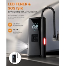 Led Fenerli Ve Sos Işıklı Çok Fonksiyonlu Hava Kompresörü Yeni Nesil Cn