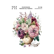 Polyesterhobi Premium Sulu Transfer 25x35 Cm Çiçek Desenli Ps 199