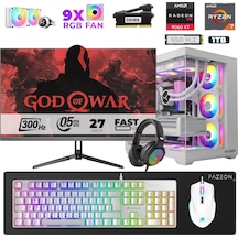 Xaser Star X580 R7-7800X3D 16 GB 1 TB SSD 16 GB RX9060XT 27" Dos NVME Masaüstü Oyuncu Bilgisayarı