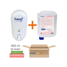 Fomy 900 ml Köpük Sabun 10 Adet+ Fomy Dispenser
