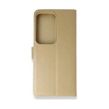 Samsung Galaxy S20 Ultra Uyumlu Trend S Plus Kapaklı Kılıf - Gold