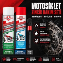 Börfh Motosiklet Zincir Temizleyici Ve Yağlayıcı Sprey Seti