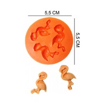 Flamingo Bebek Silikon Şeker Hamuru, Sabun, Mum Kalıp