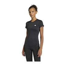 Adidas Power Essentials Workout Contour Kadın Siyah Yuvarlak Yaka Tişört Siyah