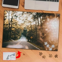 Güneş Işıklı Yol, Bitki, Doğa 240 Parça Puzzle Yapboz Tablo-a1821