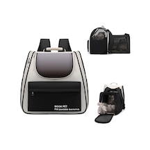 Kedi Çantası Evcil Hayvan Çantası Taşınabilir Taşınabilir Sırt Çantası Gri