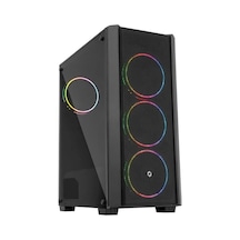 Frısby Fc-9415g 500w Sıyah Double Slım Rıng Fan Mesh Kasa