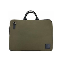Kanvas Laptop Çantası 13 İnç Haki Çok Renkli