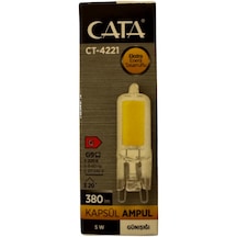 Cata Ct-4221 5w 3200k Günışığı G9 Duylu Kapsül Ampul 2 Adet