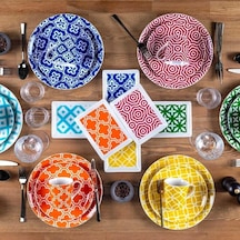 Aryıldız Casablanca 24 Parça Kahvaltı Ve Sunum Seti 517782 Çok renkli