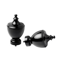 Ikea Stınksyska Korniş Ucu 60 Mm Siyah