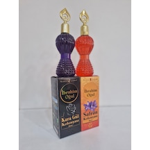 Özel Seri Kara Gül & Safran 2'li Karma Kolonya Seti - Kristal Şişeli Hediyelik Paket 2x200 Ml