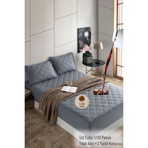 Formeya %100 Pamuk Set Renkli Alez Kapitone Sıvı Geçirmez Set