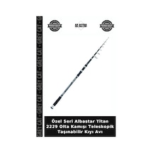 Özel Seri Albastar Titan 2229 Olta Kamışı Teleskopik Taşınabilir Kıyı Avı 3.25lb