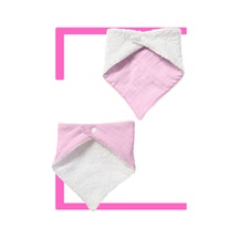 Bebek Ağız Bezi Salya Önlüğü Fular Çok Amaç 2'li P-byz Pembe - Beyaz