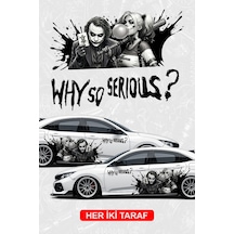 Joker & Harley Quınn Yan Gövde Kaplama Sticker Çift - 864812330