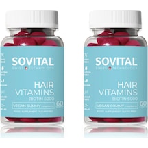 Sovital Hair Vitamins Swiss Technology 2 x 60 Vegan Gummies