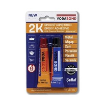 53.03.030 Rapid Epoxy Yapıştırıcı, 30g, Şeffaf, Plastik, Metal, Seramik, Porselen, Cam, Ahşap Diğer