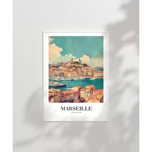 Çerçevesiz Poster Akdeniz'in Işıltılı Limanı