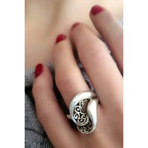 Gümüş Tasarım Yüzük (465045092)