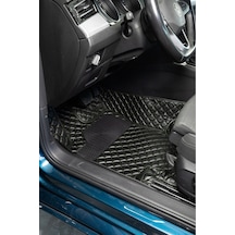 Volkswagen Vw Passat B7 2011-2014siyah Üzeri Yeşil Dikiş 8d Diamond Tam Kaplama Deri Oto Paspas