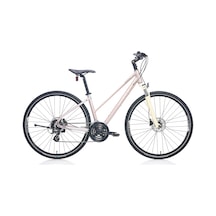 Carraro Sportive 226 28 Jant 24 Vites 40 Cm Hidrolik Disk Fren Şehir Bisikleti - Mat Metalik Pembe-Bej-Mor