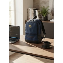 Newish Polo Unisex Quatro Kumaş Notebook Bölmeli Kulaklık Çıkışlı Mini Sırt Çantası Okul,günlük,seyahat Lacivert - Erkek Sırt Çantası siyah