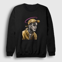 Presmono Unisex Angel Lil Peep Sweatshirt Siyah