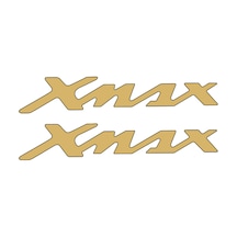 Yamaha Xmax Yazı Damla Kabartmalı Sticker Gold