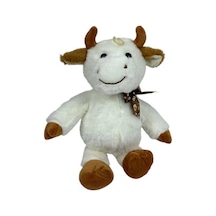 Sevimli Peluş İnek Hediyelik Uyku Arkadaşı 40 Cm Kahverengi