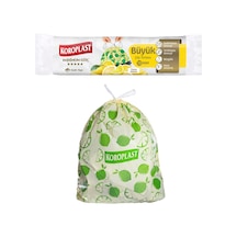 Koroplast Limon Kokulu Büyük Boy Büzgülü Çöp Poşeti 10'lu 65x67 C
