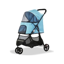 Eurodog Katlanabilir Köpek Arabası Mavi 74,5x52,2x98 Cm