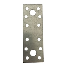 Cateksss Mobilya Dolap Bağlantı Sabitleme Düz Demir Gönye No:24 30x2x100 Mm - 18 Li Paket Gümüş