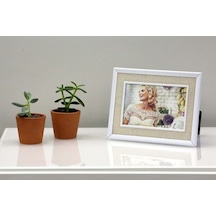 13X18 Koton Desenli Metal Fotoğraf Çerçevesi