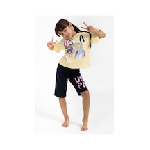 Us Polo Assn Pamuklu Kısa Kol Kız Çocuk Şort Pijama Takım (536005075) Çok Renkli