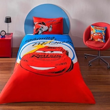 Disney Cars Mcqueen Tek Kişilik Pamuk Nevresim Takımı Çok renkli