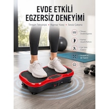 Kas Çalışmasını Destekleyen Titreşimli Egzersiz Makinesi Kırmızı